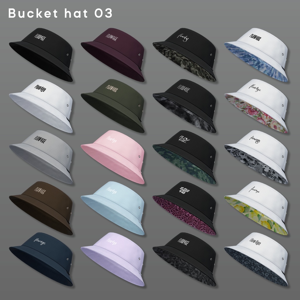 Bucket hat 03【VRChat想定】