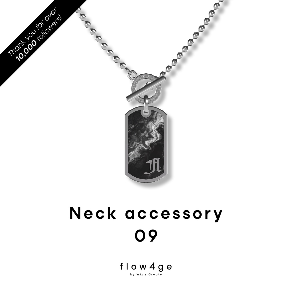 【期間限定無料】Neck accessory 09【フォロワー10,000人記念/VRChat想定】