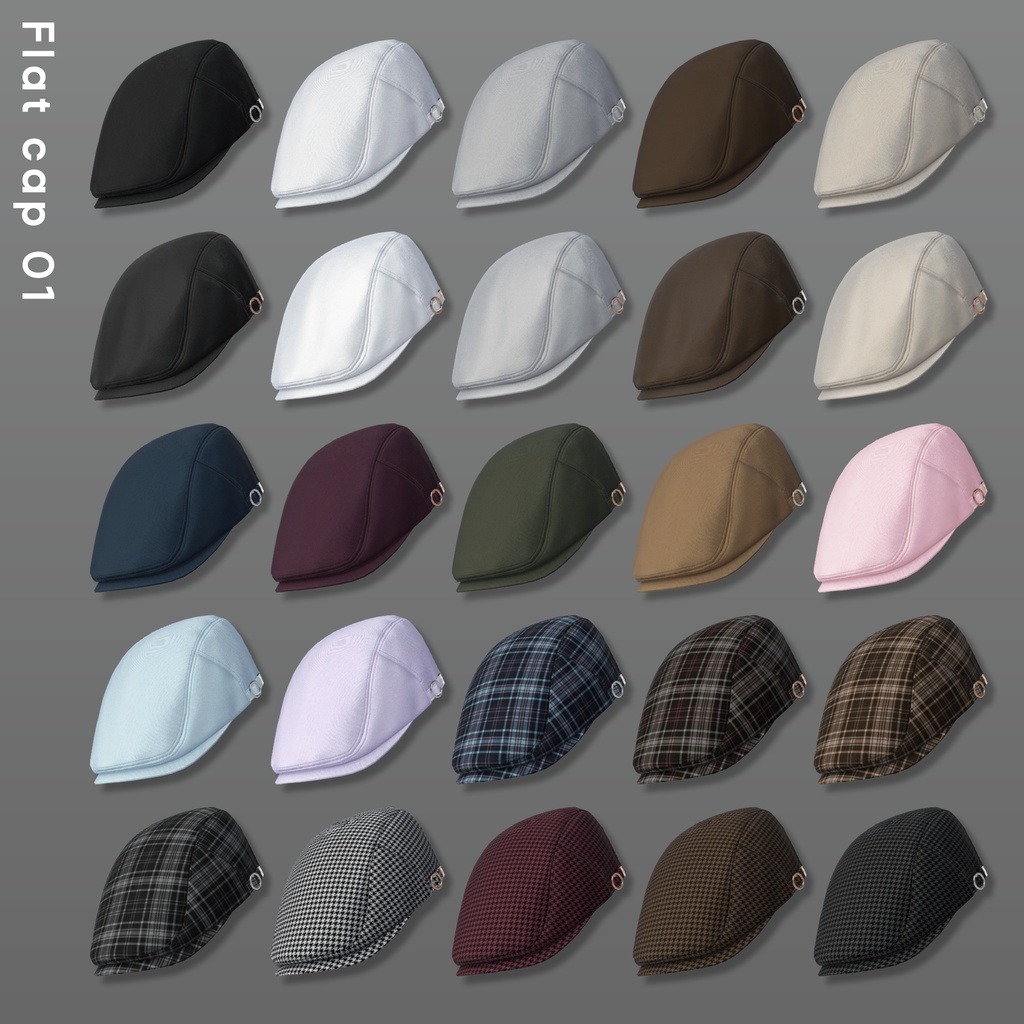 Flat cap 01【VRChat想定】