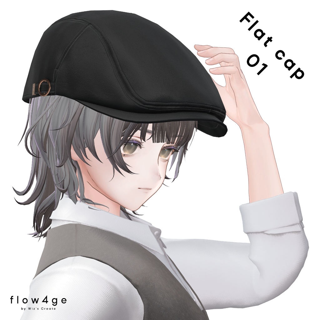 Flat cap 01【VRChat想定】