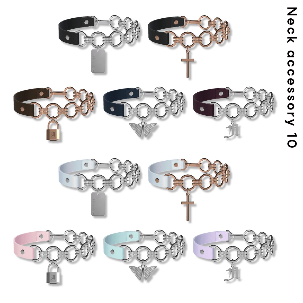 Neck accessory 10【VRChat想定】