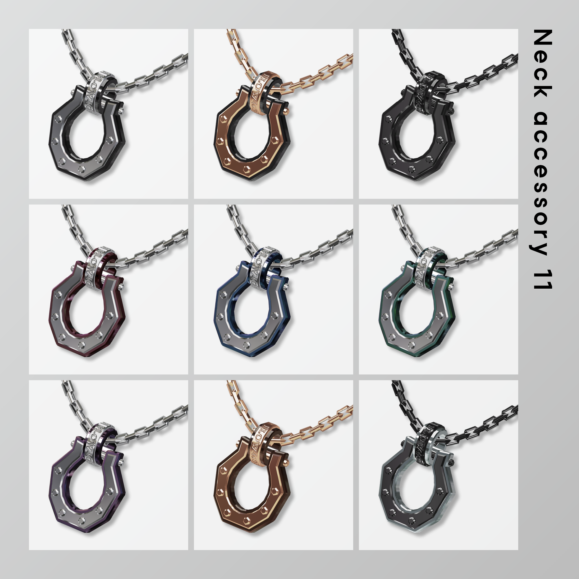 Vrchat Neck Rope Neck accessory 11【2周年記念/VRChat想定】 - flow4ge - BOOTH