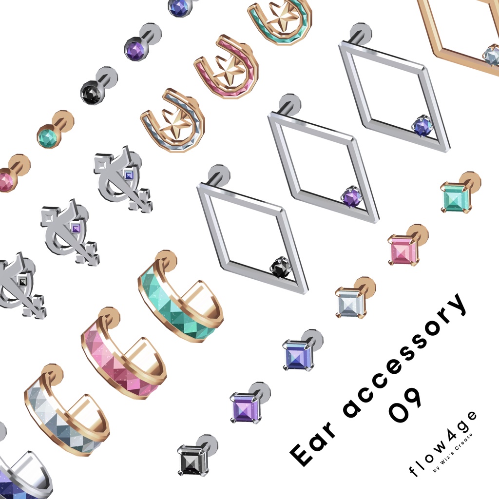 Ear accessory 09【VRChat想定】