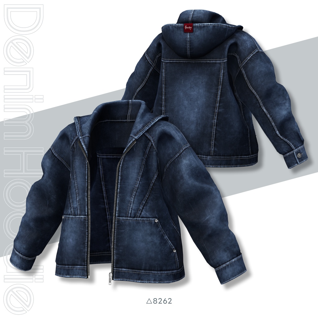 【SALE!】Denim Hoodie【25アバターセミ対応】