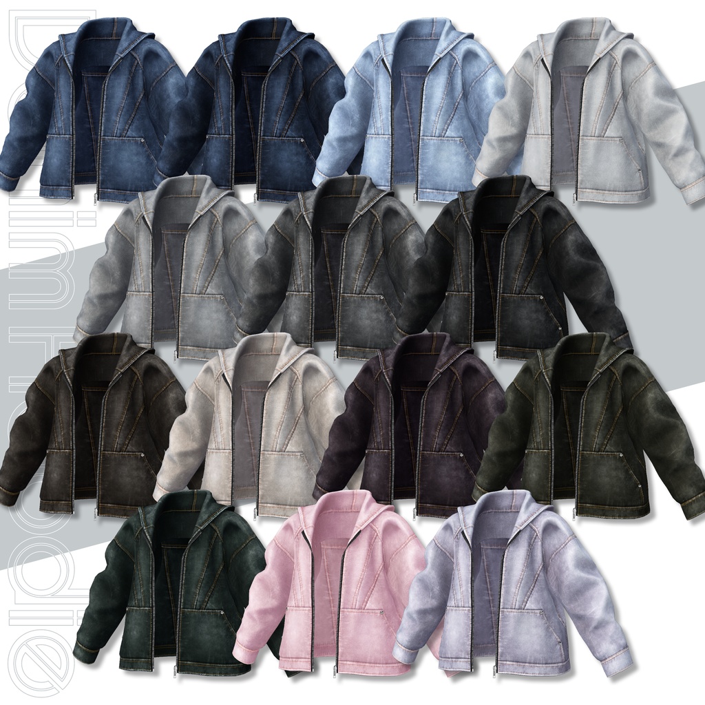 【SALE!】Denim Hoodie【25アバターセミ対応】