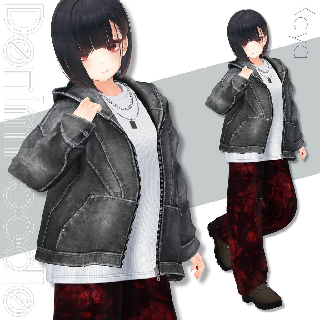 【SALE!】Denim Hoodie【25アバターセミ対応】