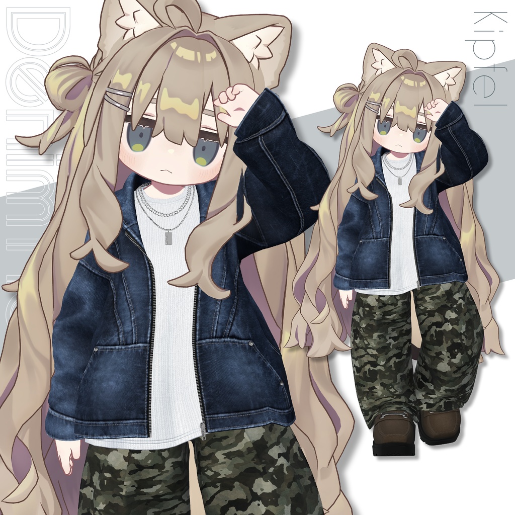 【SALE!】Denim Hoodie【25アバターセミ対応】