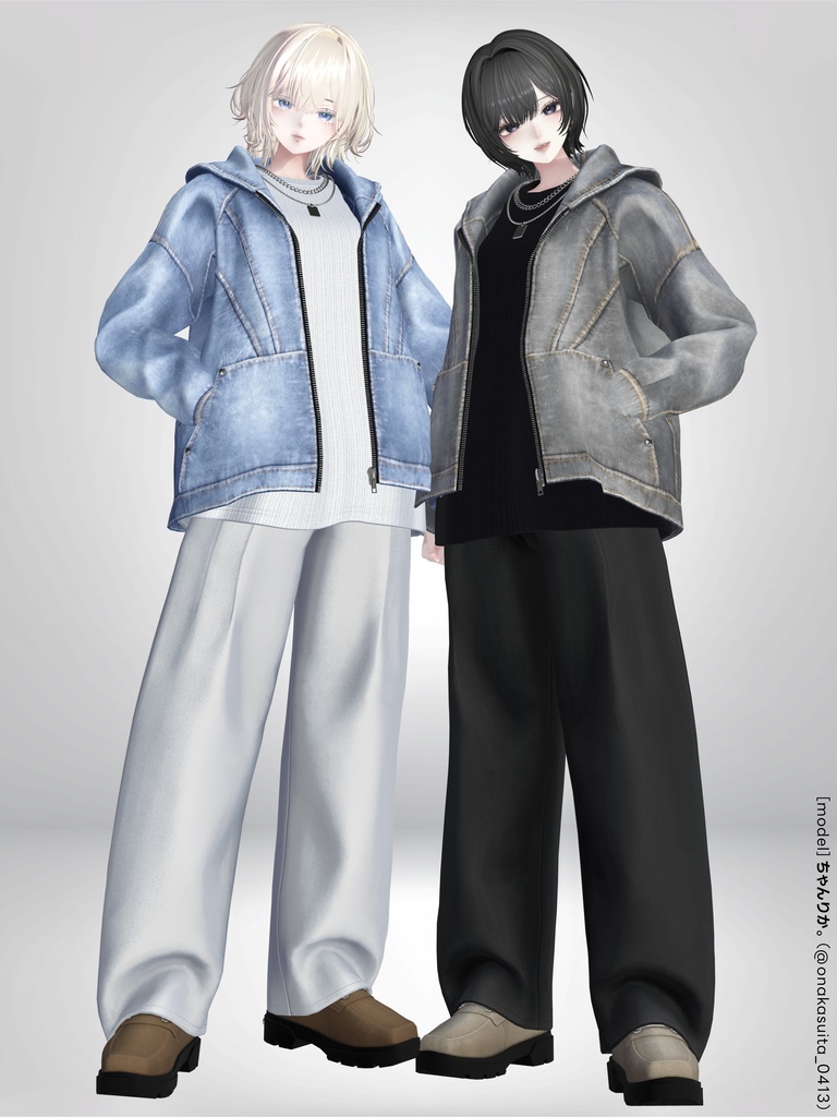 【SALE!】Denim Hoodie【25アバターセミ対応】