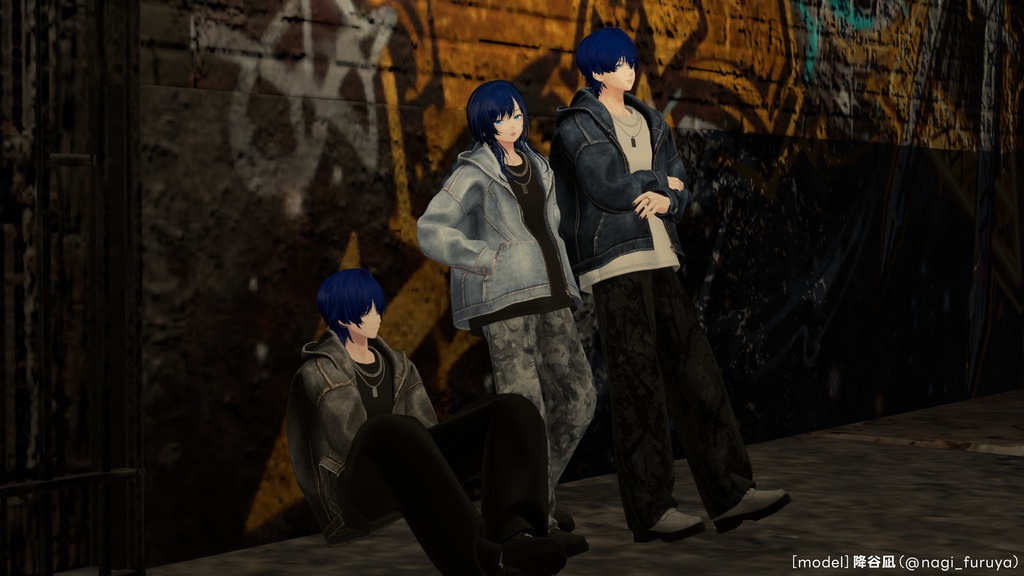 【SALE!】Denim Hoodie【25アバターセミ対応】