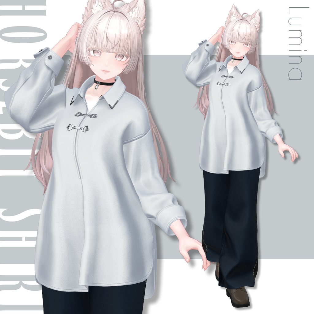 【SALE!】Horsebit Shirt【25アバターセミ対応】