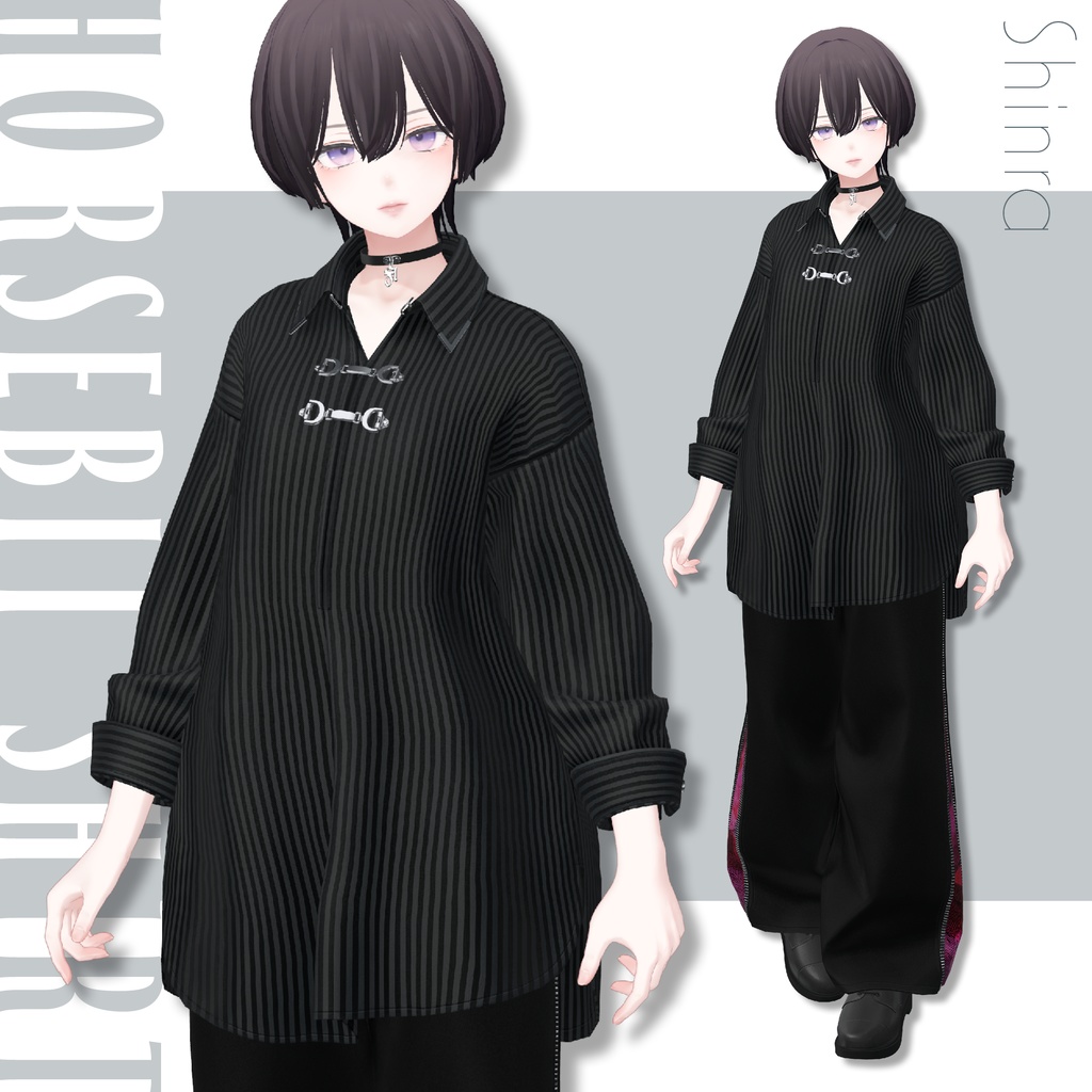 【SALE!】Horsebit Shirt【25アバターセミ対応】