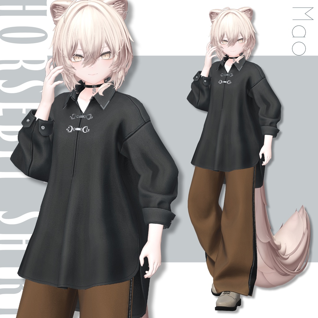 【SALE!】Horsebit Shirt【25アバターセミ対応】