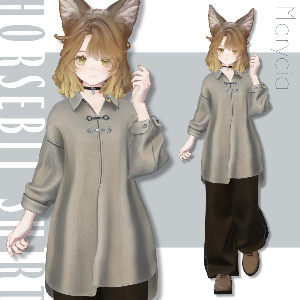 【SALE!】Horsebit Shirt【25アバターセミ対応】