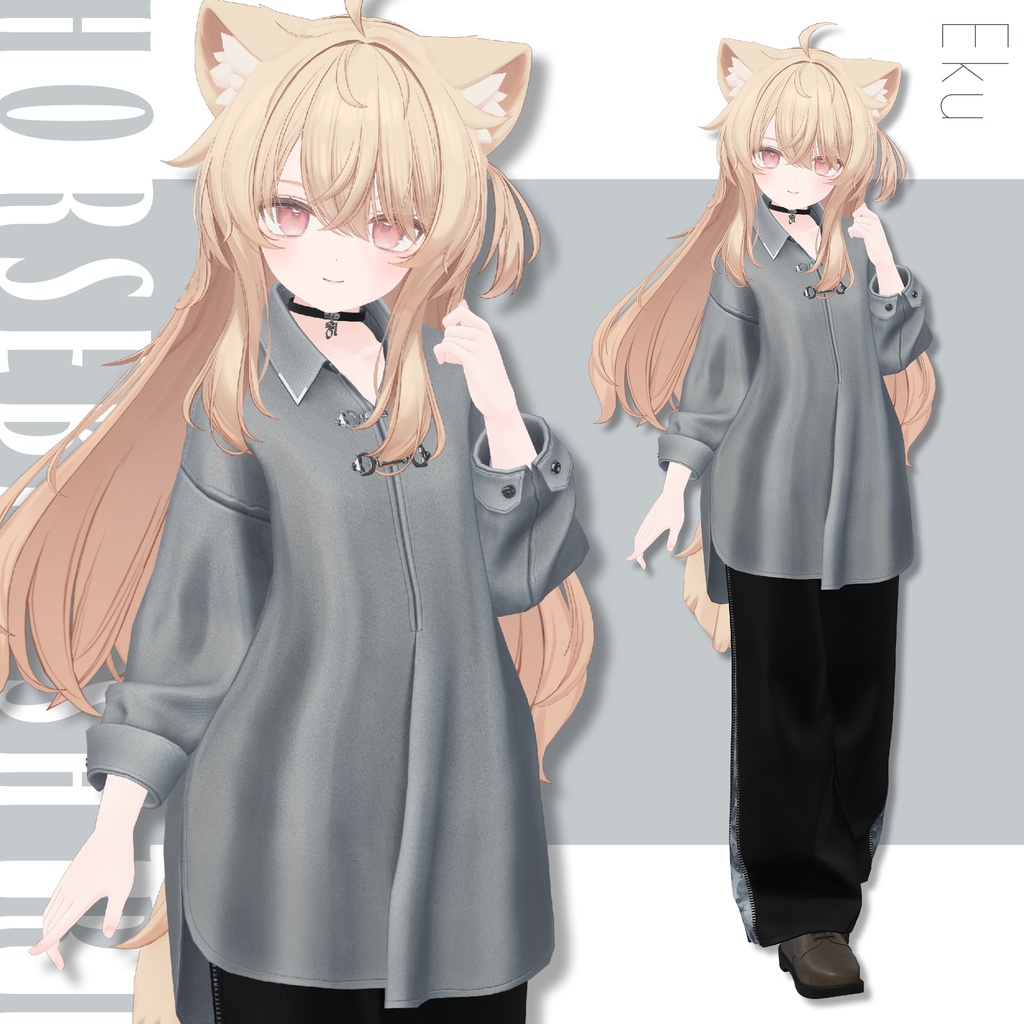 【SALE!】Horsebit Shirt【25アバターセミ対応】