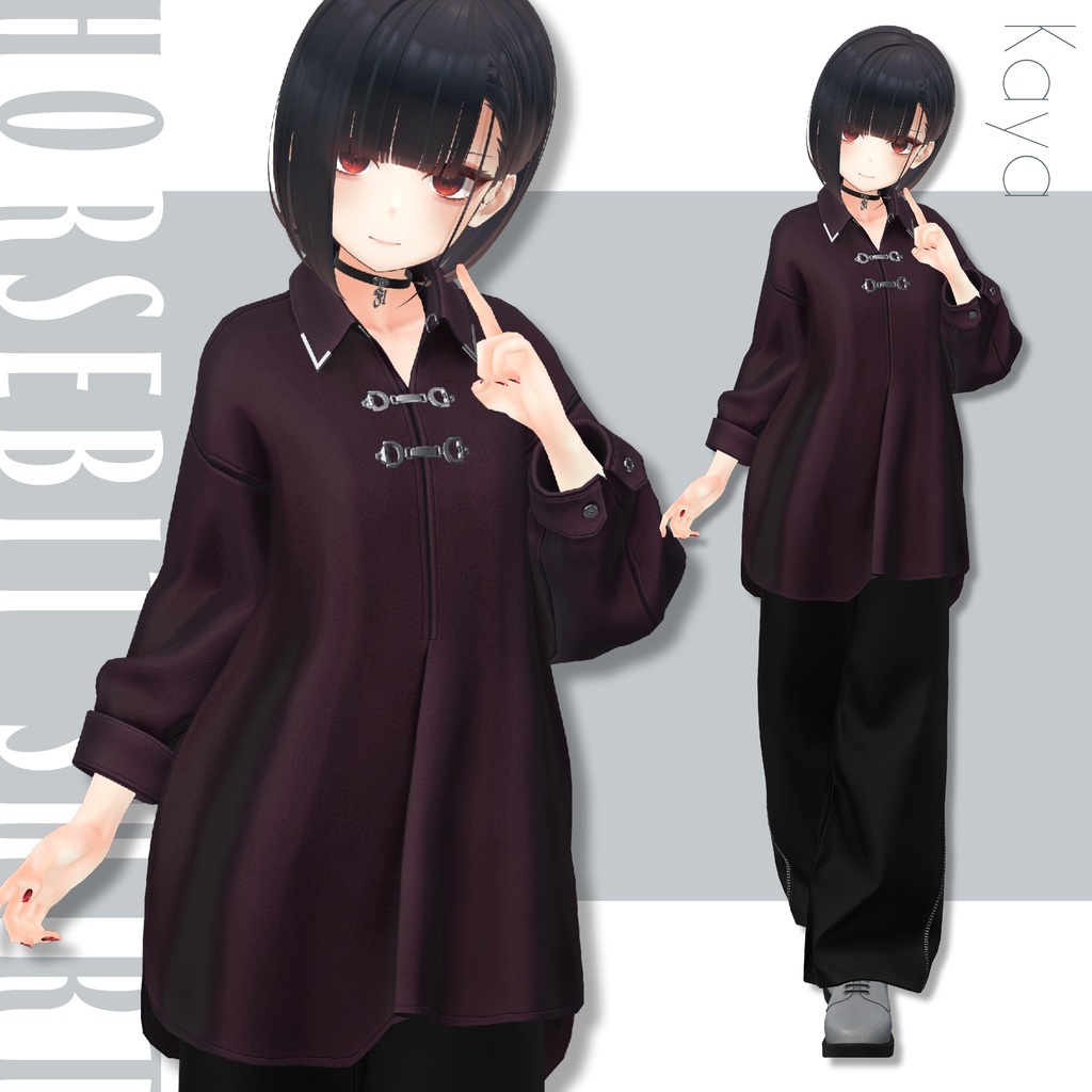 【SALE!】Horsebit Shirt【25アバターセミ対応】