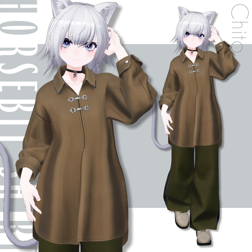 【SALE!】Horsebit Shirt【25アバターセミ対応】