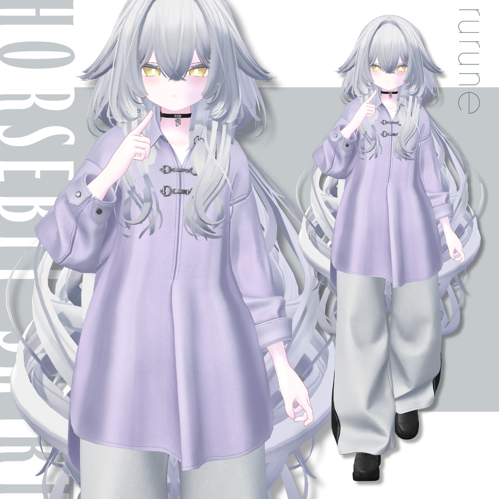 【SALE!】Horsebit Shirt【25アバターセミ対応】