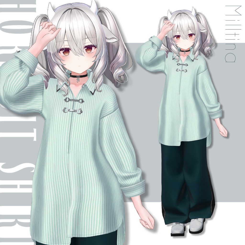 【SALE!】Horsebit Shirt【25アバターセミ対応】