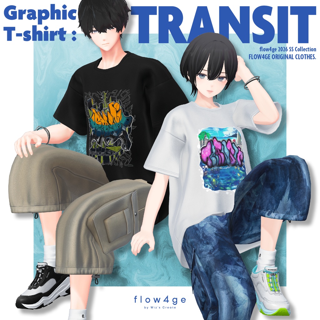 【SALE!】Graphic T-shirt : TRANSIT【25アバターセミ対応】
