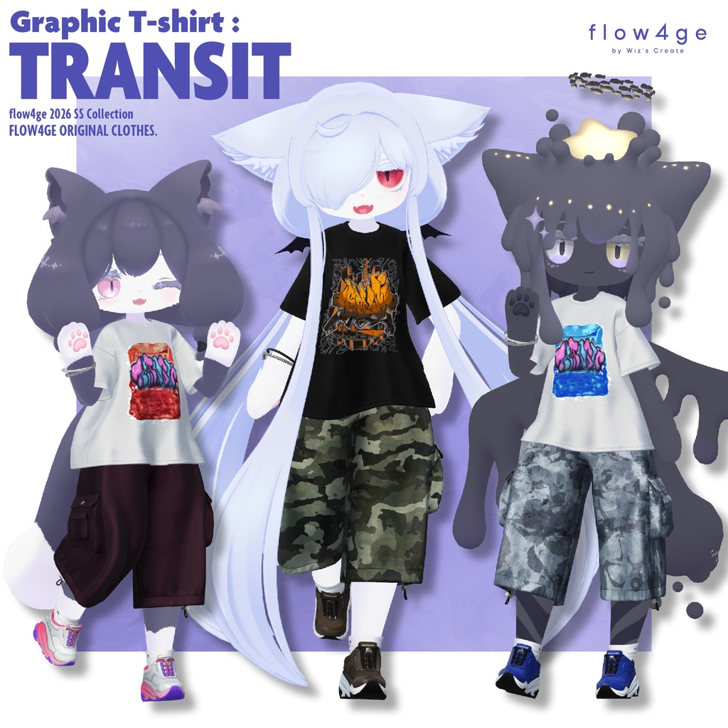 【SALE!】Graphic T-shirt : TRANSIT【25アバターセミ対応】