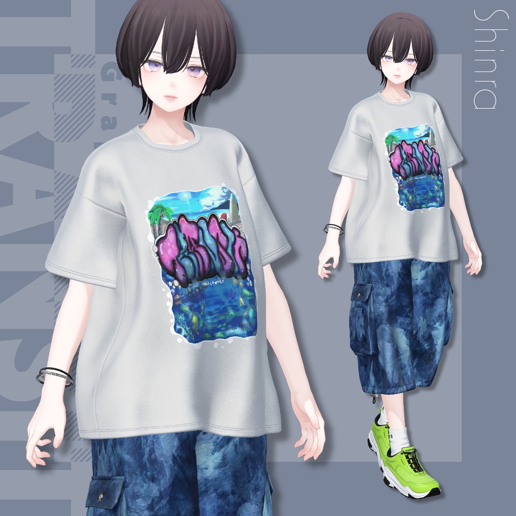 【SALE!】Graphic T-shirt : TRANSIT【25アバターセミ対応】