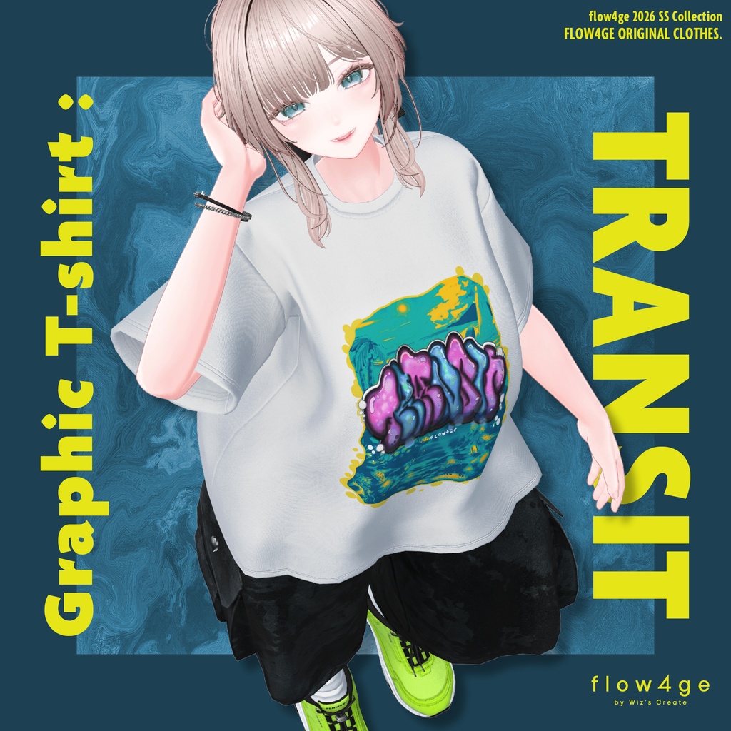 【SALE!】Graphic T-shirt : TRANSIT【25アバターセミ対応】