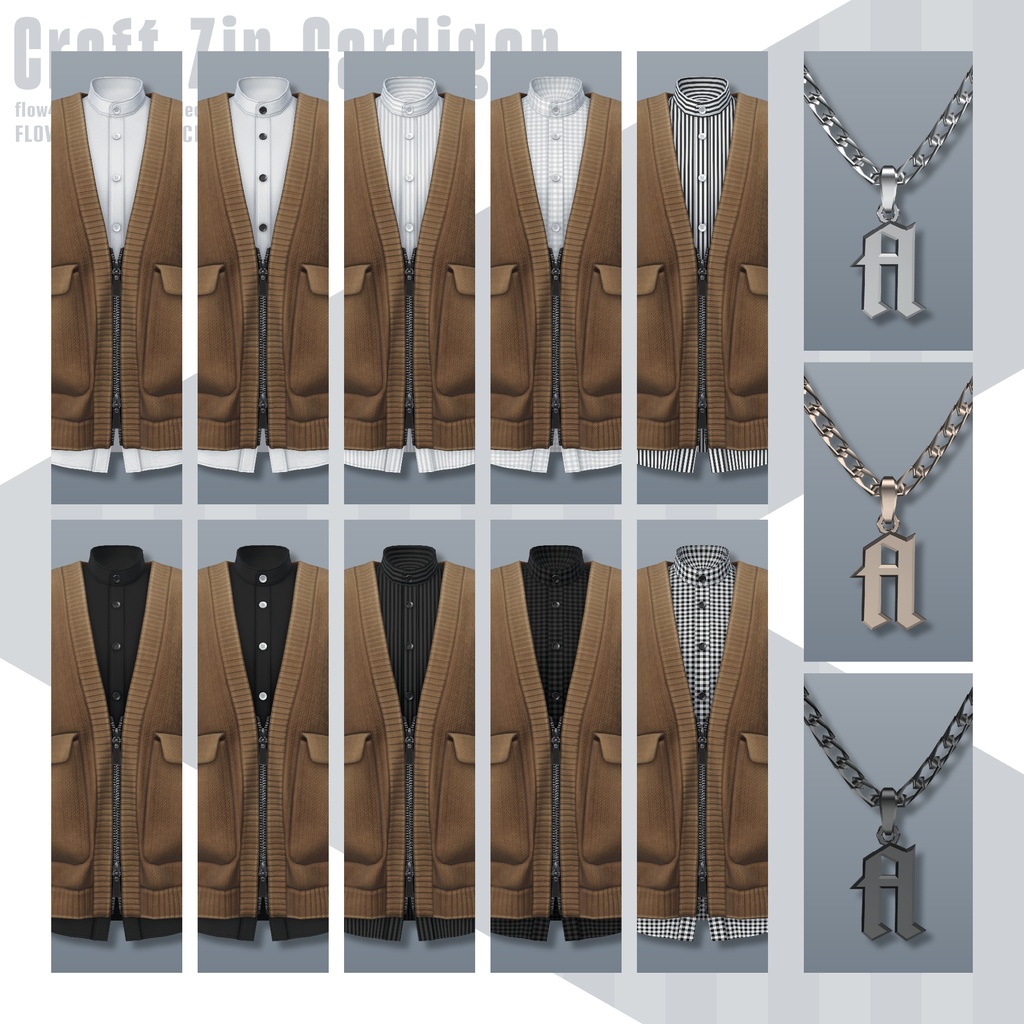 【SALE!】Craft Zip Cardigan【25アバターセミ対応】