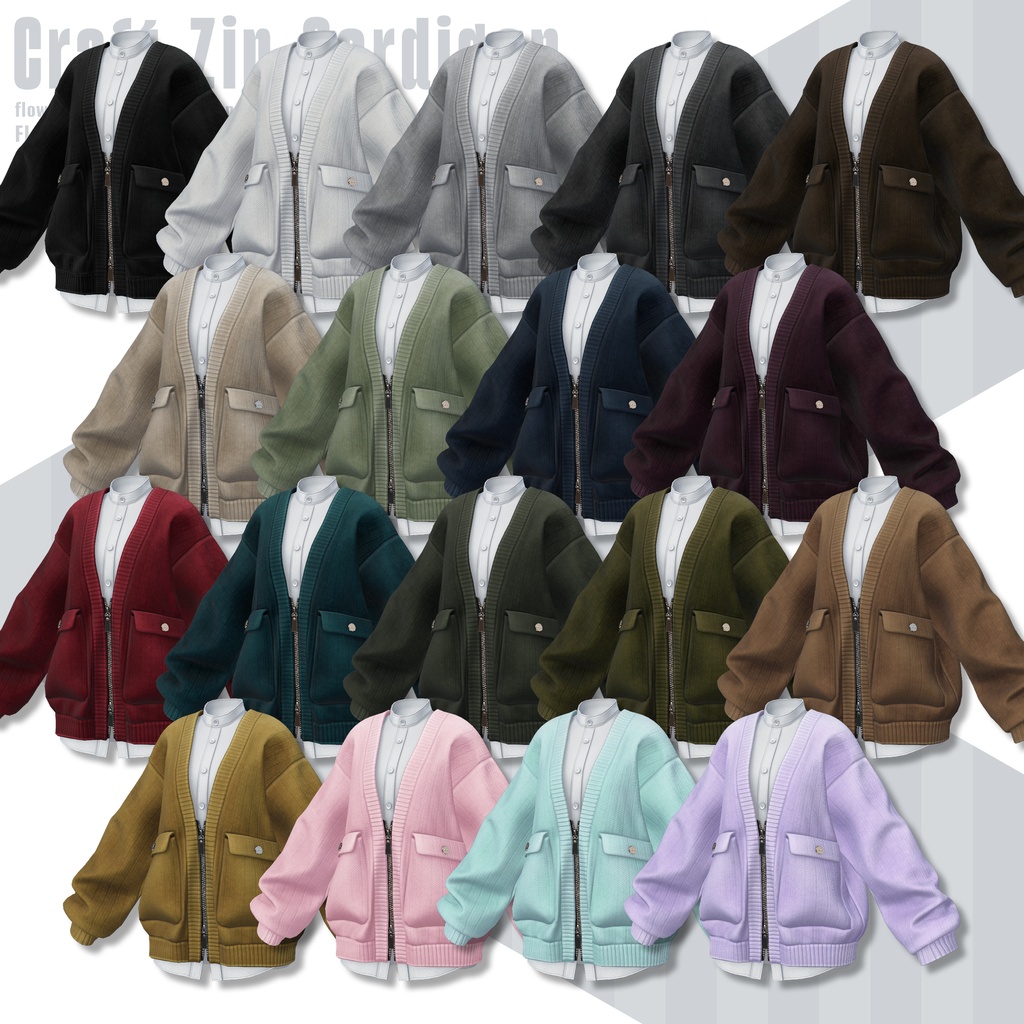 【SALE!】Craft Zip Cardigan【25アバターセミ対応】