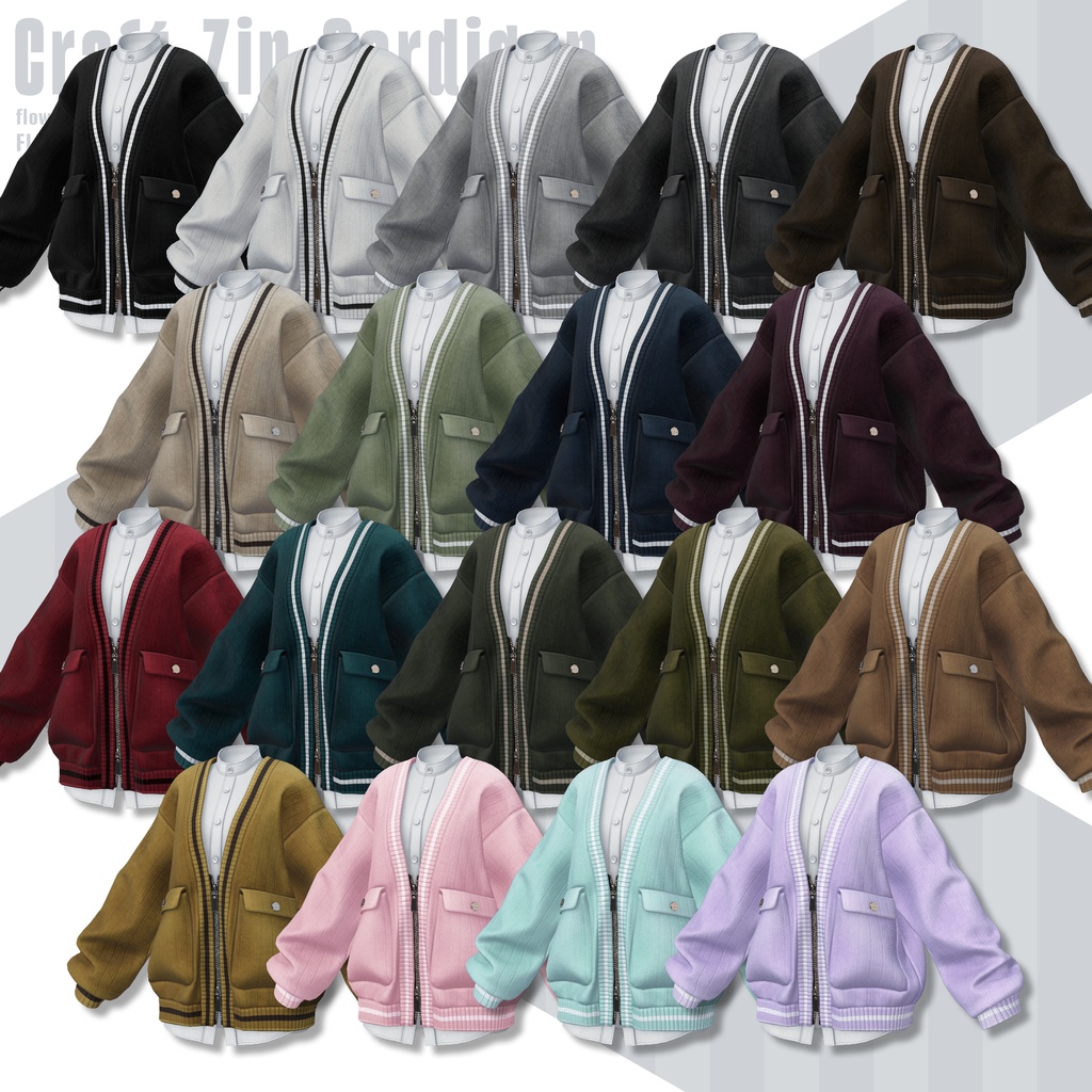 【SALE!】Craft Zip Cardigan【25アバターセミ対応】