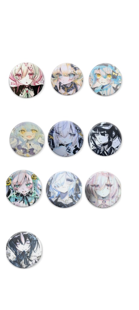 【非公式】魔法少女ノ魔女裁判 まのさば 缶バッジ44mm