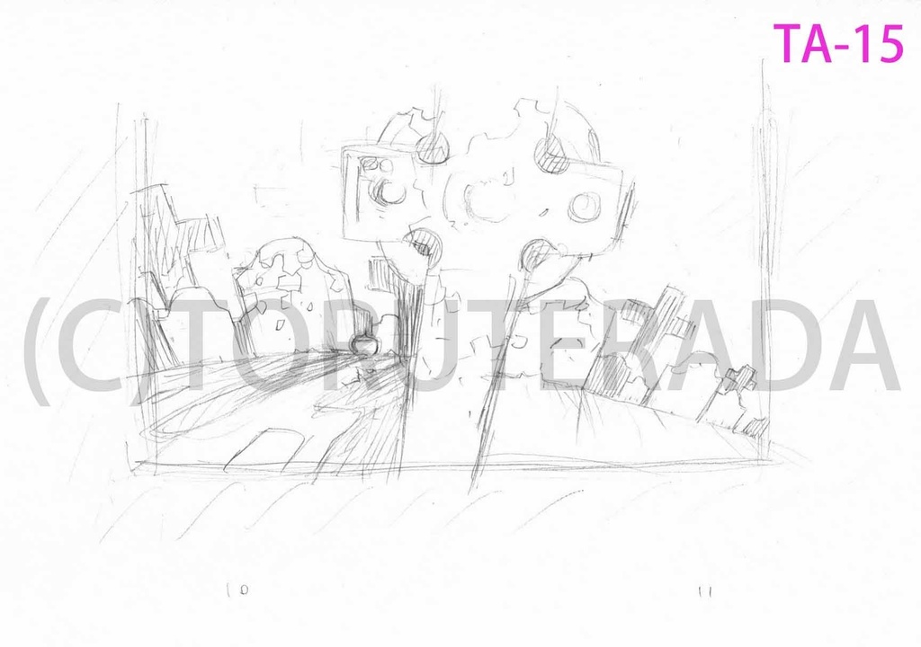 THE APPLES用　提出ラフ画(直筆) TA-15