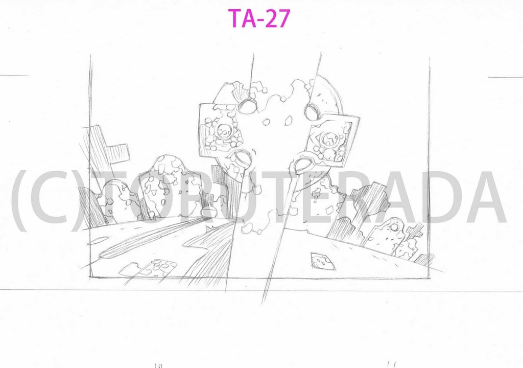 THE APPLES用 直筆原画