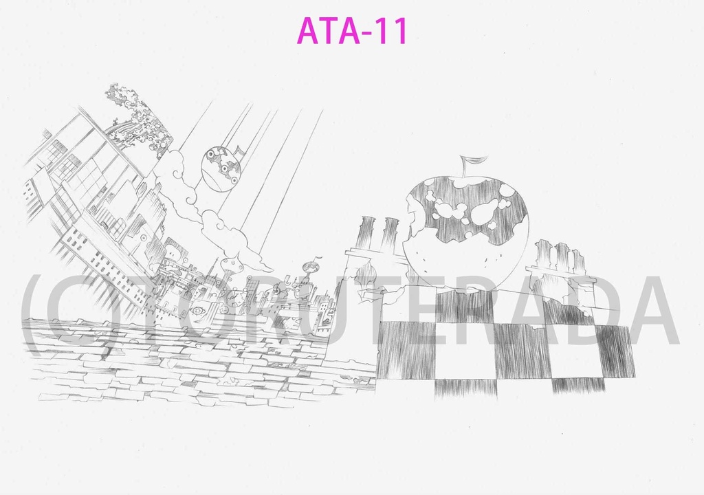 After The Apples用 直筆原画