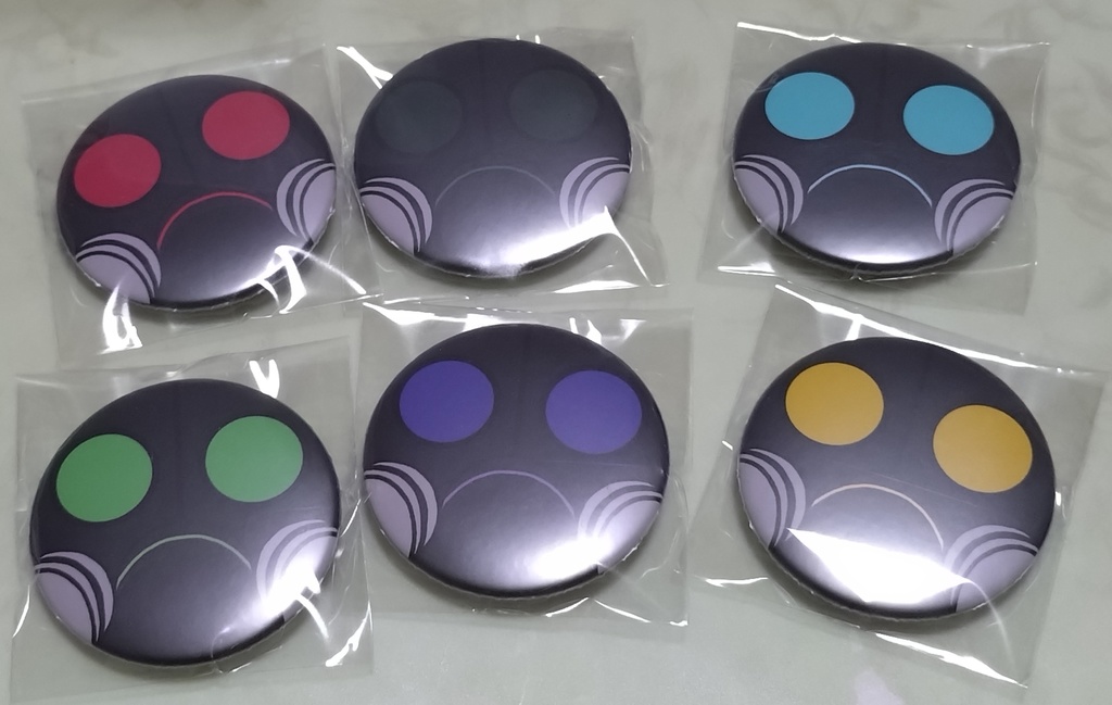 タコマスク缶バッチ(全10種)