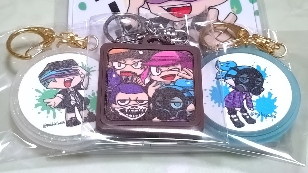 ラバーキーホルダー(マスク、サンサン、S4)