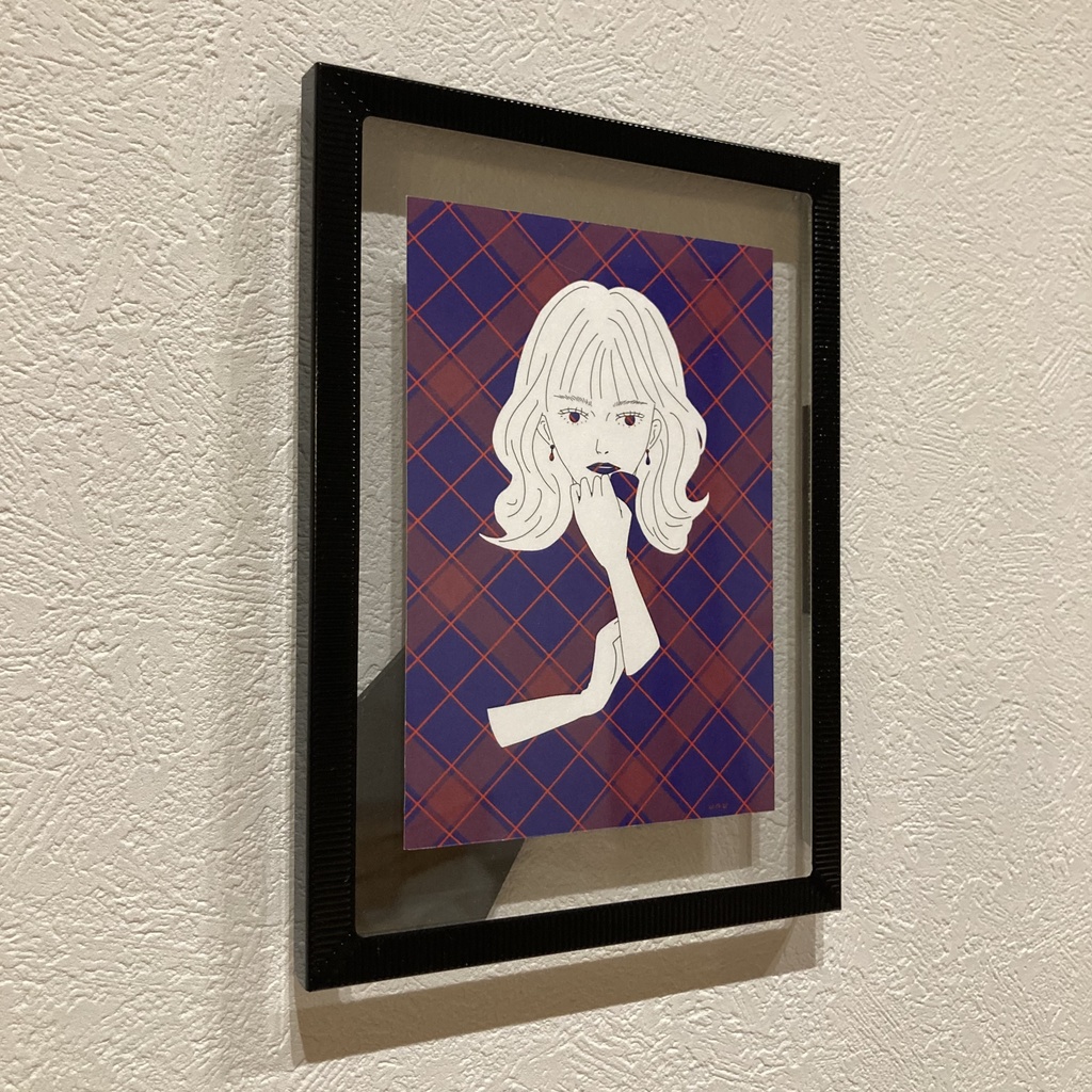 【額装】女性 秋冬イラスト🍂