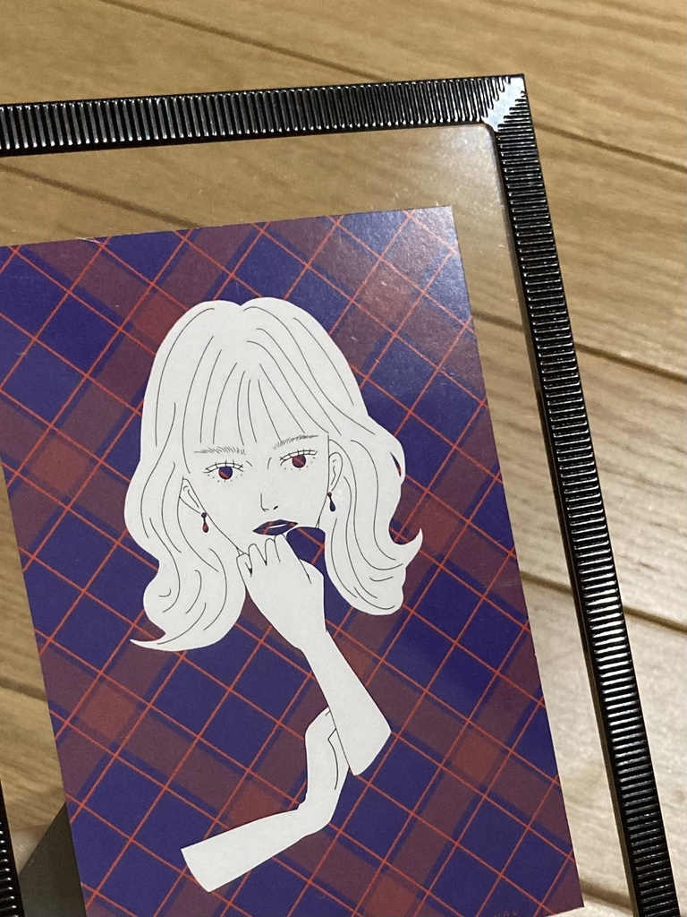 【額装】女性 秋冬イラスト🍂