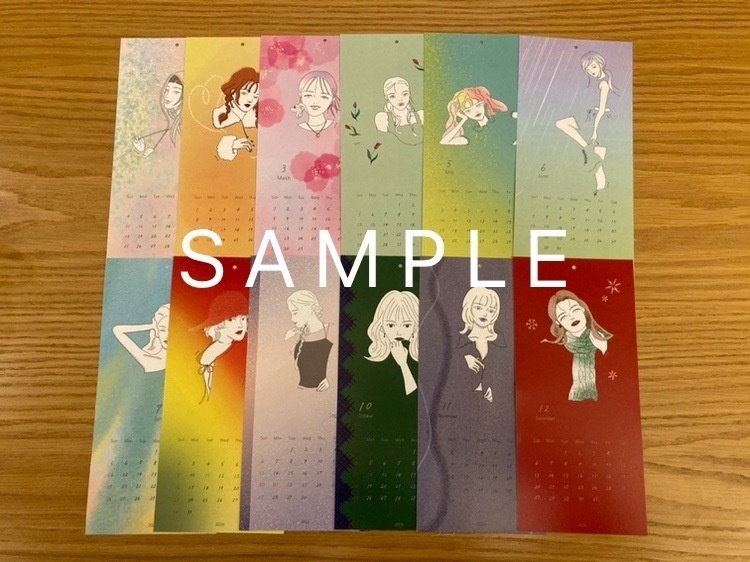 2026年壁掛けカレンダー【表紙パープル】