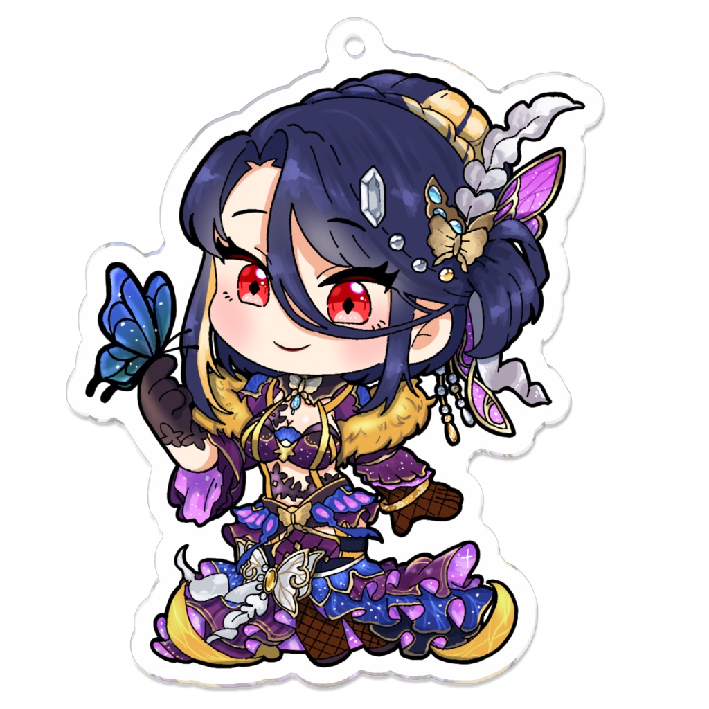 【蝶と麗華】アクリルキーホルダー