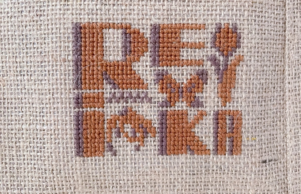 【手作り】刺繍入りバッグ