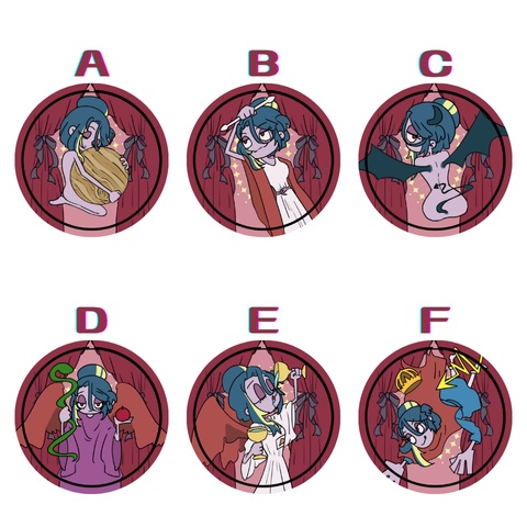 麗華タロット缶バッジ