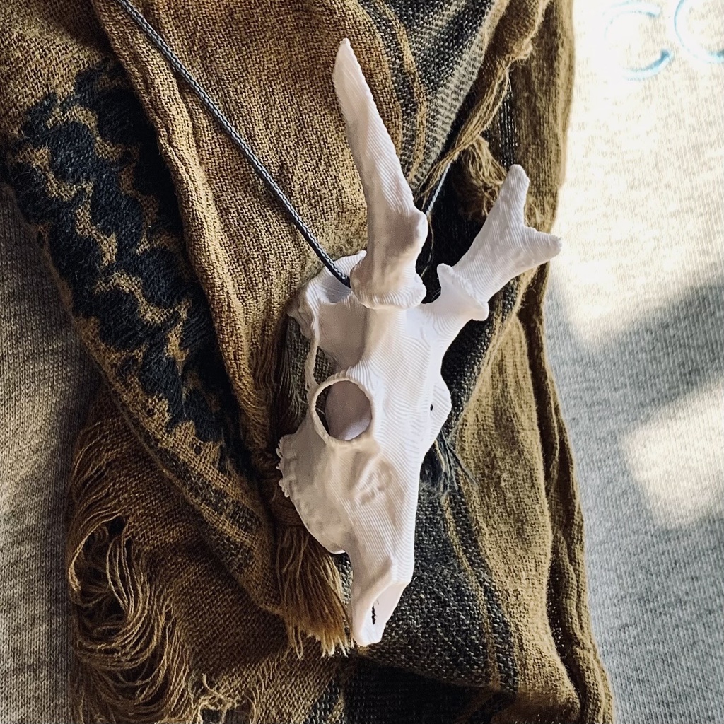 ミニ鹿頭蓋骨チャーム