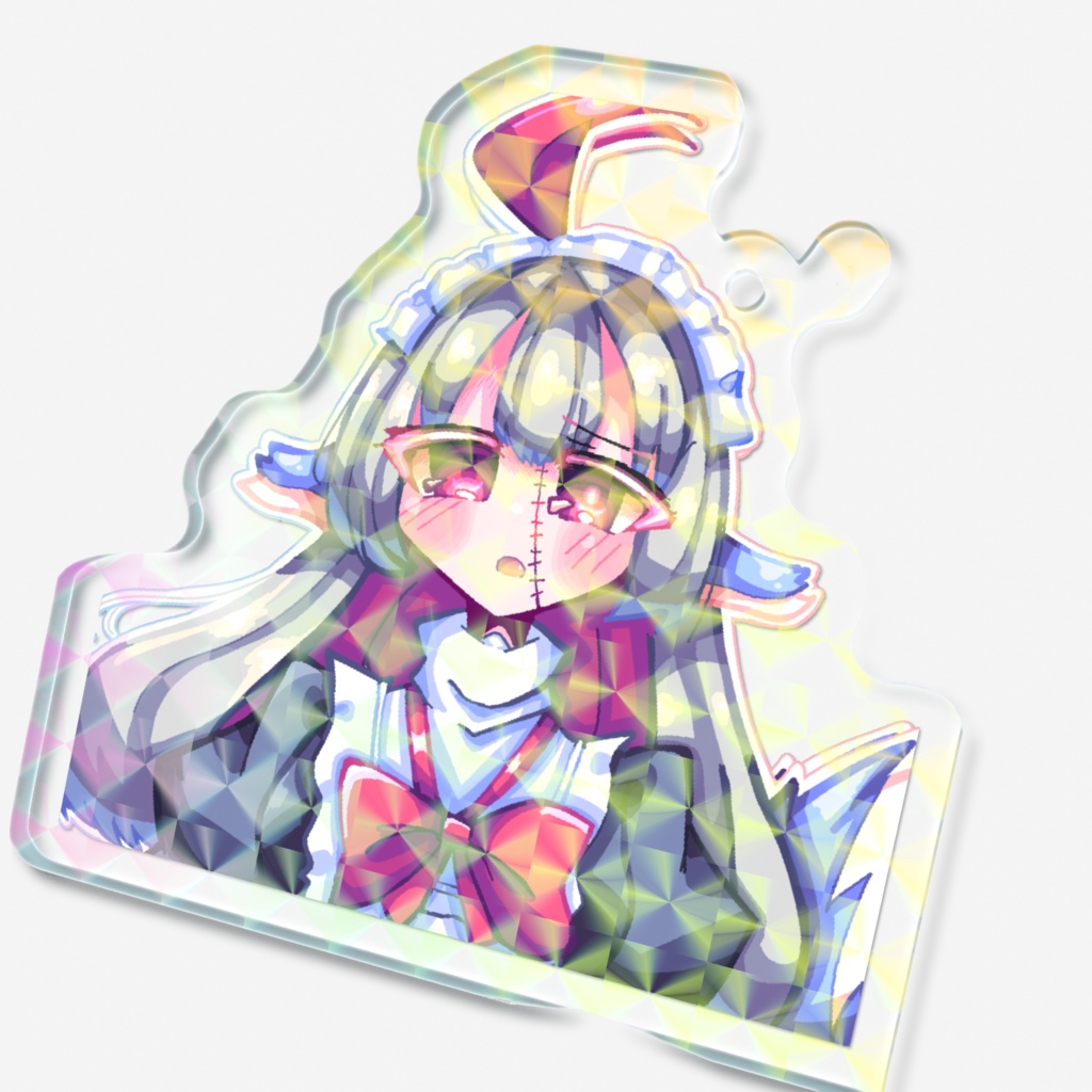 白髪メイドホロアクキー