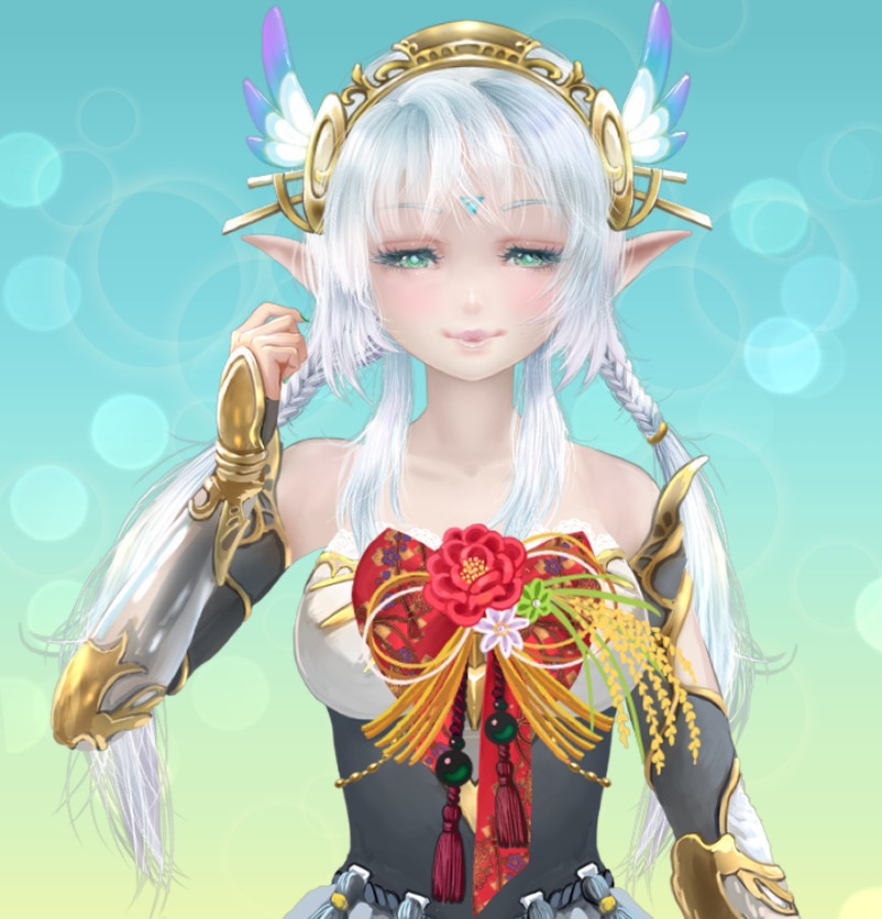 【Live2Dアイテム】お正月リボン🎀