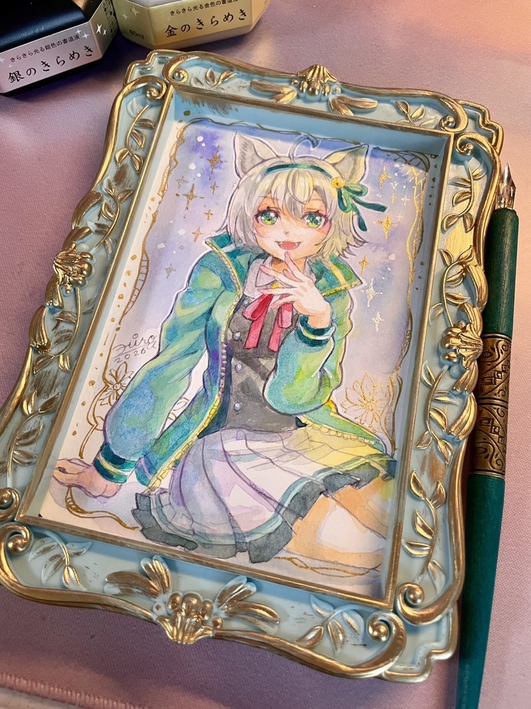 【原画】VTuberしき先輩アナログ絵(ご本人公認)