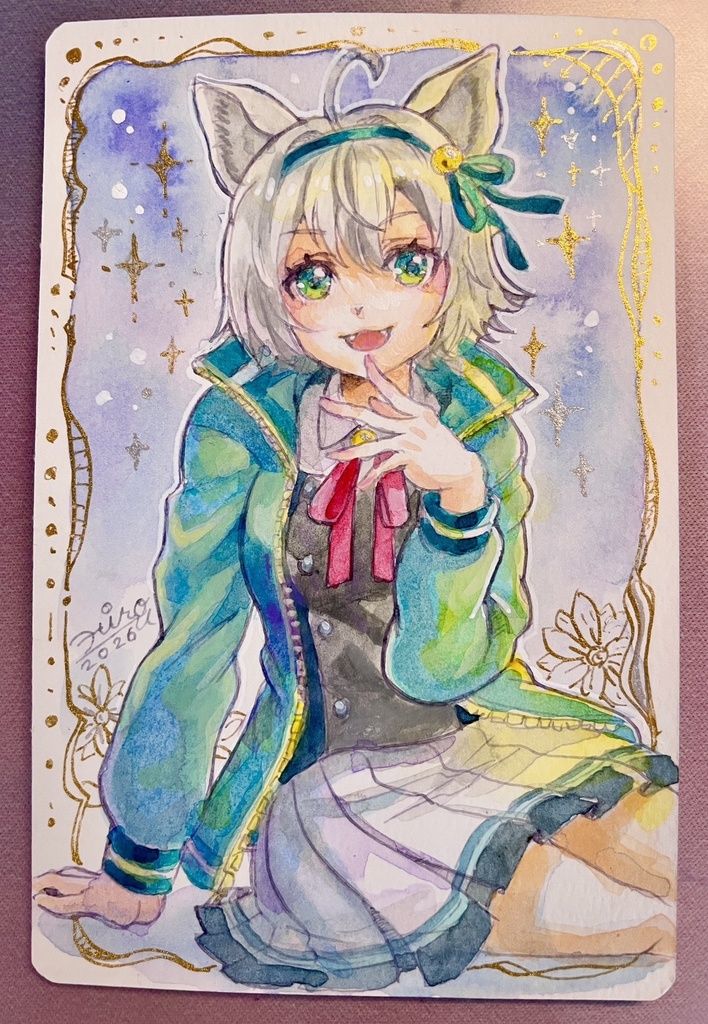 【原画】VTuberしき先輩アナログ絵(ご本人公認)