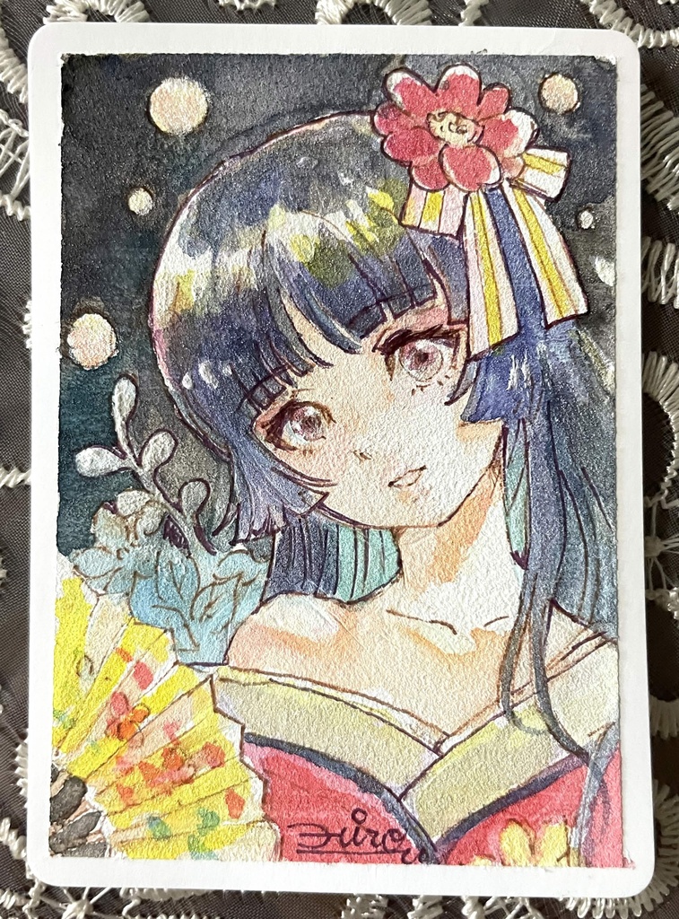 【ブランクカード・スケッチ】「蛍の夜」オリジナル原画