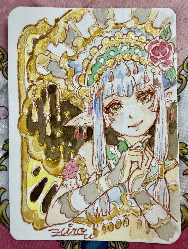 【チャリティ】ブランクカードスケッチ『お願い！』