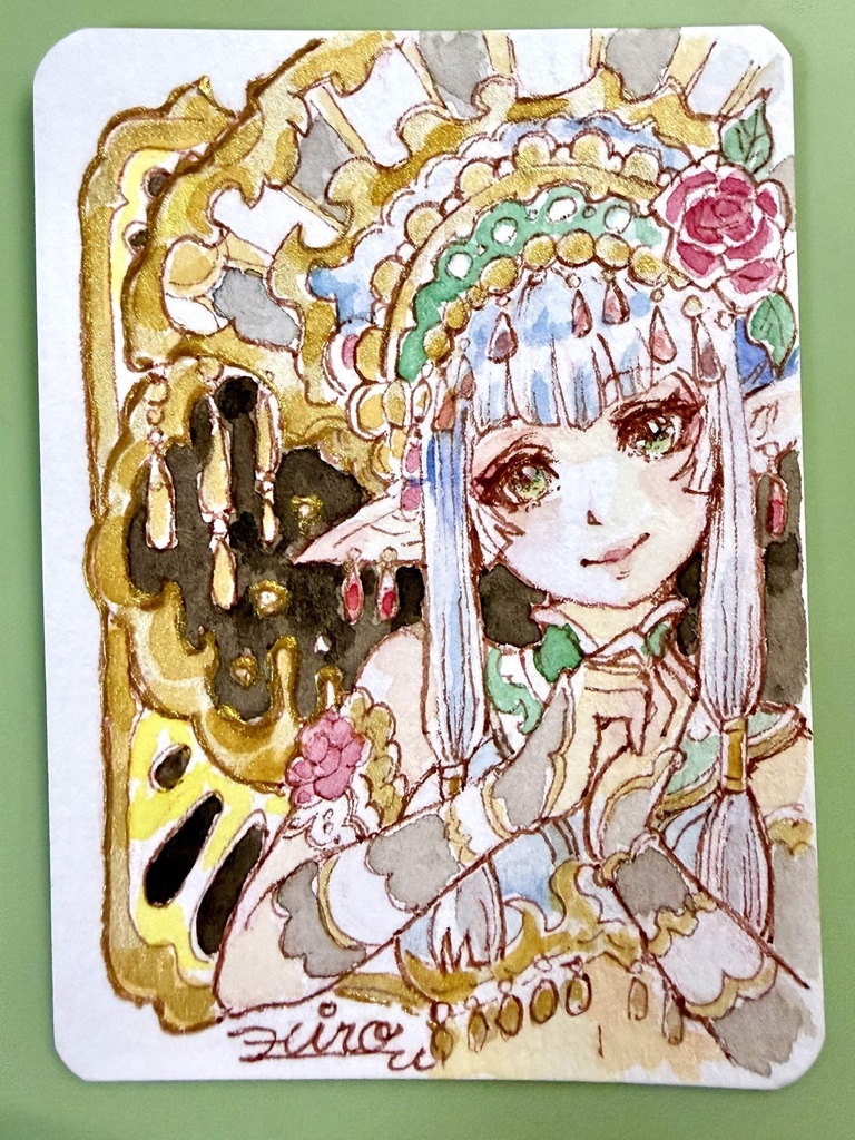 【チャリティ】ブランクカードスケッチ『お願い!』