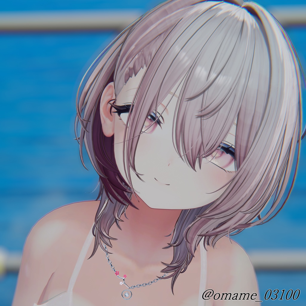 3Dモデル ネックレス 「神楽 - 桜舞」